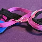 Skijoring/Sledding/Canicross Harness Polar Fleece padding Magenta 24 Neck  CLEARANCE