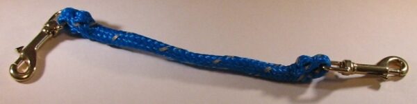 Blue rope with snap hooks