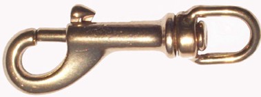 Brass swivel snap hook