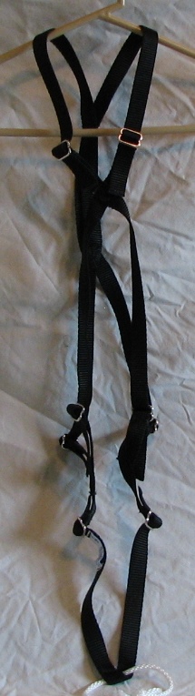 Climbing harness on display