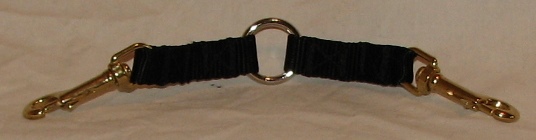 Equestrian tack with metal clips