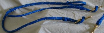 Equestrian rope with gold hardware