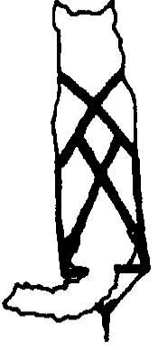 Simple sketch of a sitting cat