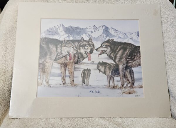 Wolf Pack Print by Andrea Meyers