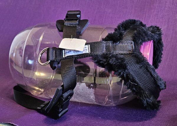 Skijoring/Sledding/Canicross Harness Superplush padding Black 22 Neck CLEARANCE