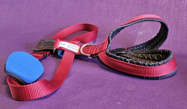 Skijoring/Sledding/Canicross Harness Ripstop padding Red 26 Neck CLEARANCE