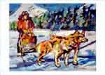 NOTECARD Iditarod Trail by Richard Schanche