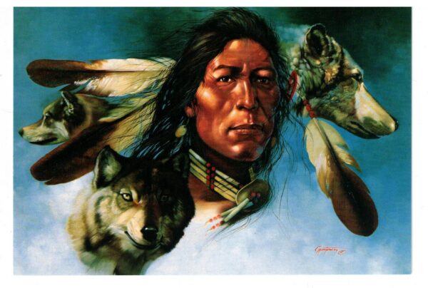 NOTECARD Silence of the Wolves by Gary Montgomery