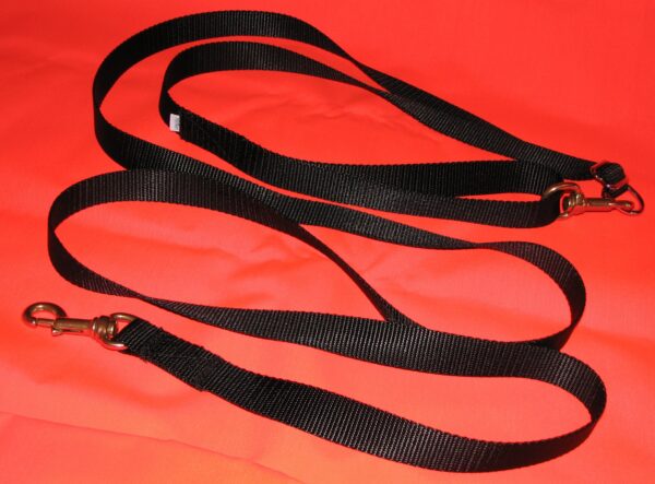 Lead 10’x1″Black 2 Snaps Adjustable ring CLEARANCE